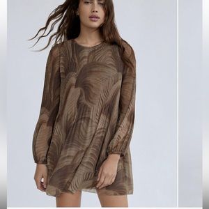 Wilfred Daydreamer Dress in Cognac/ Tannin